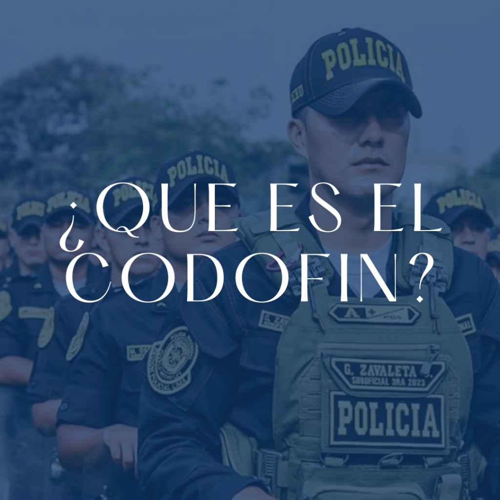 El CODOFIN es un código que se asigna a todas las personas que ingresan o ya forman parte del sistema de la Policía Nacional del Perú